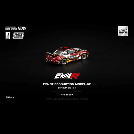 Pop Race - Pandem S13 (EVA RT Production Model-02) (TMCS 2026 Special Edition) 1/64 Scale Diecast Model Car (PR640507)