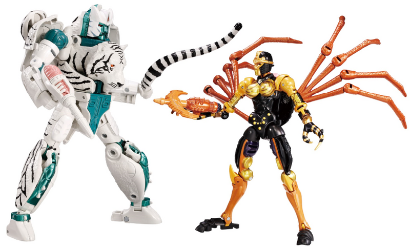 Load image into Gallery viewer, Takara - Transformers War for Cybertron: Tigatron VS Blackarachnia Set (Premium Finish)
