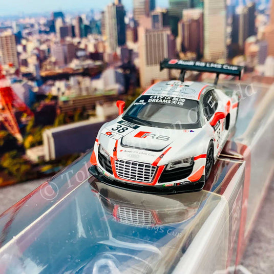 Pop Race - Audi R8 LMS No.38 (Macau GT Cup 2013 Marchy Lee) 1/64 Scale Diecast Model Car