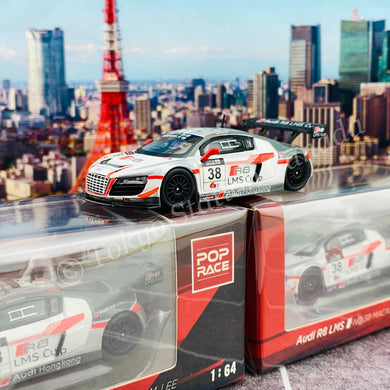 Pop Race - Audi R8 LMS No.38 (Macau GT Cup 2013 Marchy Lee) 1/64 Scale Diecast Model Car