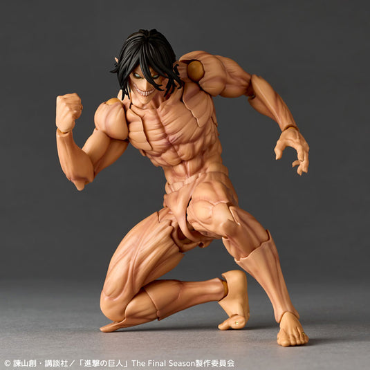 Kaiyodo - Amazing Yamaguchi - Revoltech Attack On Titan NR084 - Attack Titan (Eren Yeager) (Reissue)