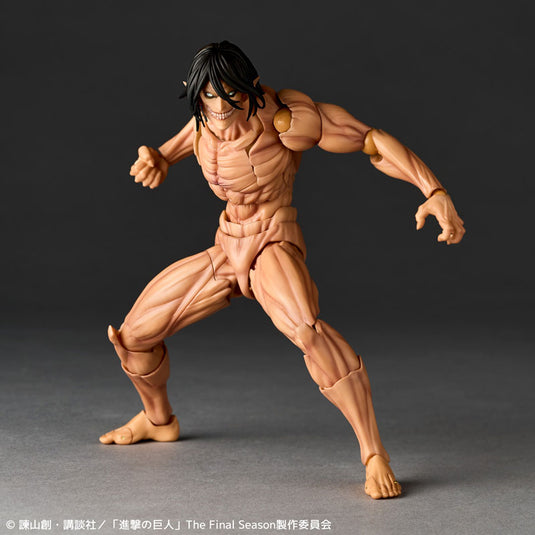 Kaiyodo - Amazing Yamaguchi - Revoltech Attack On Titan NR084 - Attack Titan (Eren Yeager) (Reissue)