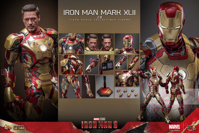 Load image into Gallery viewer, Hot Toys - Iron Man 3 - Iron Man Mark XLII (2.0)
