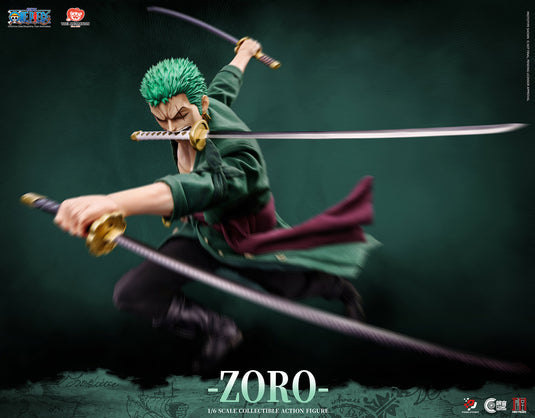 Jimei Palace X Cosmic Creations - One Piece Pixel Poses - Roronoa Zoro 1/6 Scale Figure