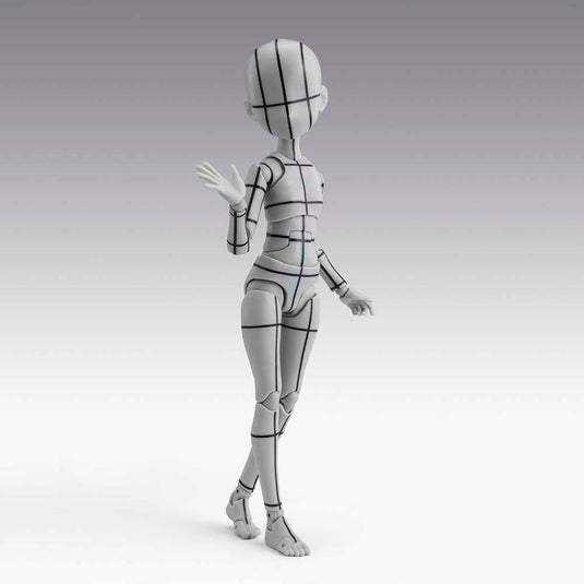 Bandai - S.H.Figuarts Body-Chan Ken Sugimori Edition (Wireframe) (Gray Colour Ver.)