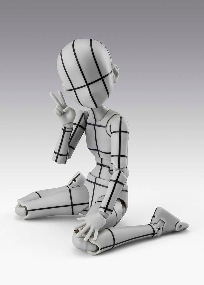 Load image into Gallery viewer, Bandai - S.H.Figuarts Body-Chan Ken Sugimori Edition (Wireframe) (Gray Colour Ver.)
