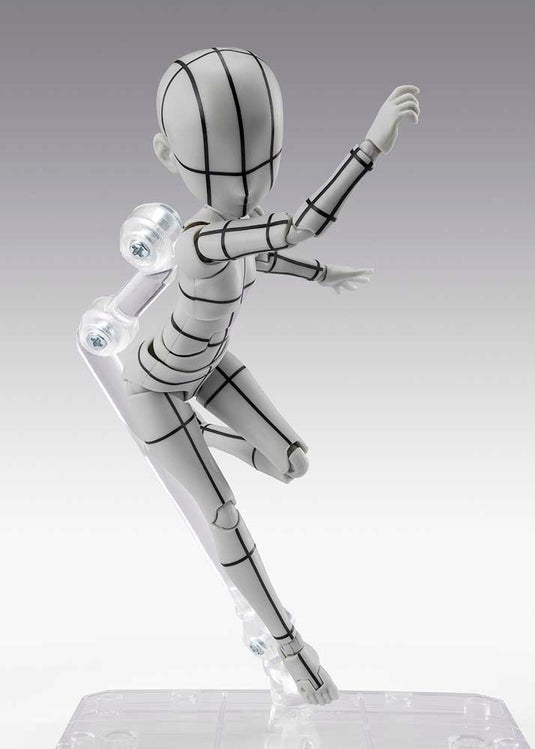 Bandai - S.H.Figuarts Body-Chan Ken Sugimori Edition (Wireframe) (Gray Colour Ver.)