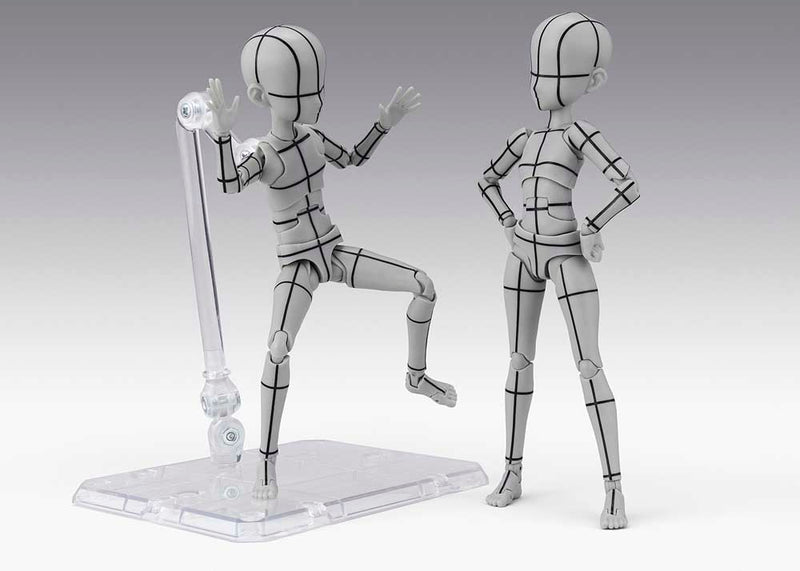 Load image into Gallery viewer, Bandai - S.H.Figuarts Body-Chan Ken Sugimori Edition (Wireframe) (Gray Colour Ver.)
