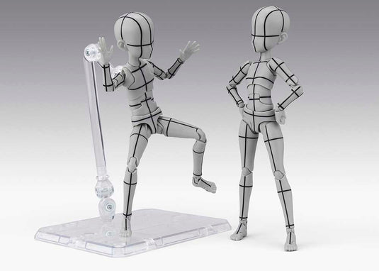 Bandai - S.H.Figuarts Body-Chan Ken Sugimori Edition (Wireframe) (Gray Colour Ver.)