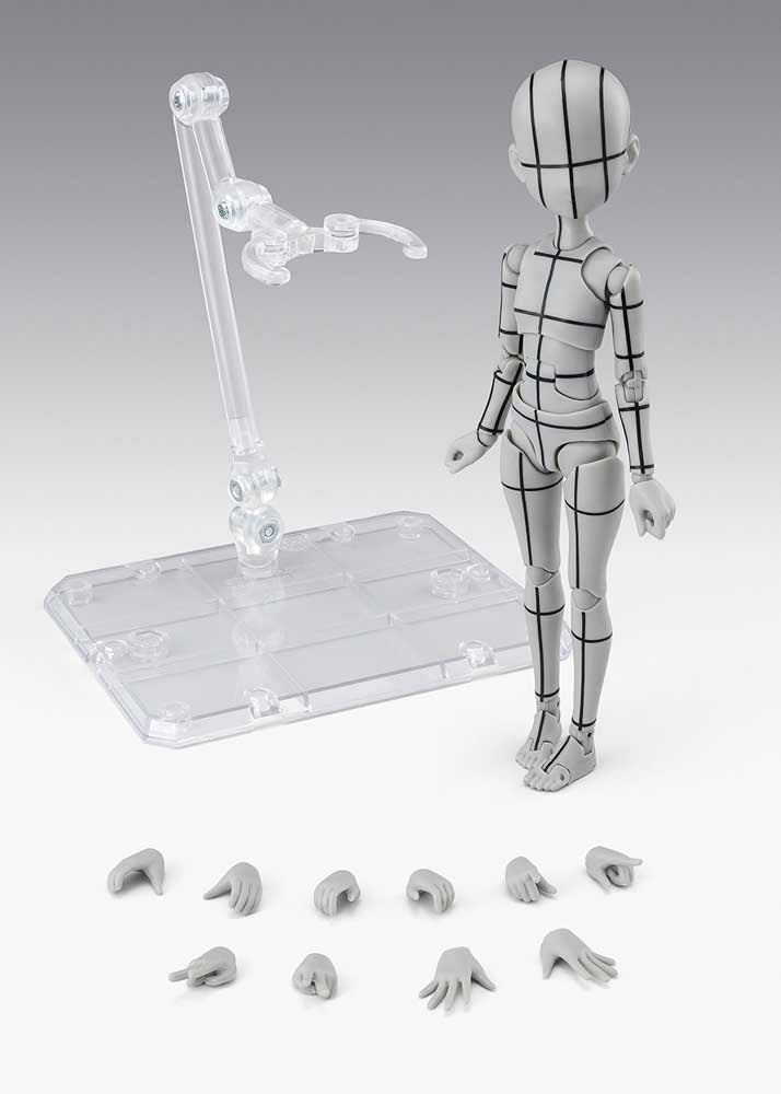 Load image into Gallery viewer, Bandai - S.H.Figuarts Body-Chan Ken Sugimori Edition (Wireframe) (Gray Colour Ver.)
