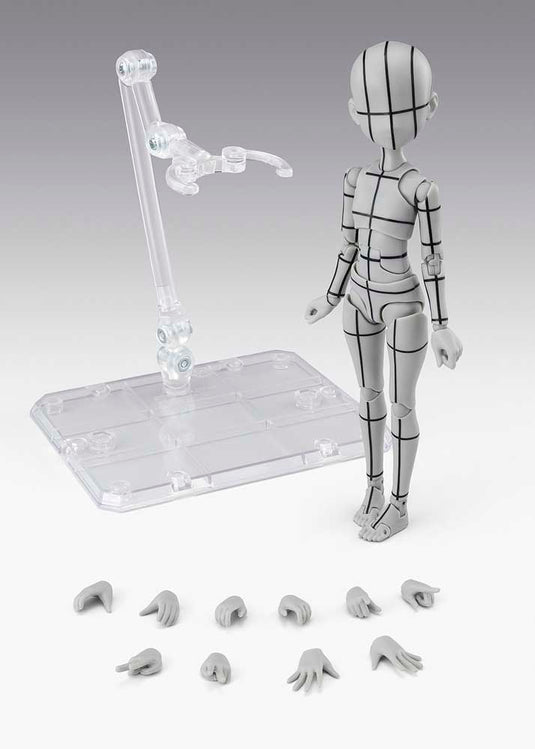 Bandai - S.H.Figuarts Body-Chan Ken Sugimori Edition (Wireframe) (Gray Colour Ver.)