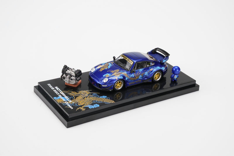 Load image into Gallery viewer, MotorHelix - RWB 993 (Royal Ocean) 1/64 Scale Diecast Model Car (M62206)
