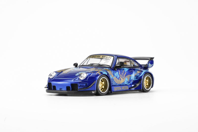 Load image into Gallery viewer, MotorHelix - RWB 993 (Royal Ocean) 1/64 Scale Diecast Model Car (M62206)
