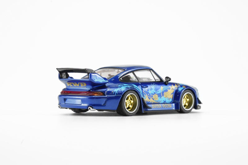 Load image into Gallery viewer, MotorHelix - RWB 993 (Royal Ocean) 1/64 Scale Diecast Model Car (M62206)
