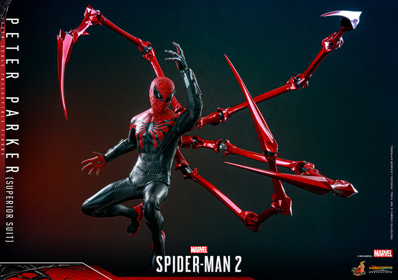 Load image into Gallery viewer, Hot Toys - Marvel&#39;s Spider-Man 2 - Peter Parker (Superior Suit)
