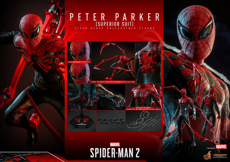 Load image into Gallery viewer, Hot Toys - Marvel&#39;s Spider-Man 2 - Peter Parker (Superior Suit)
