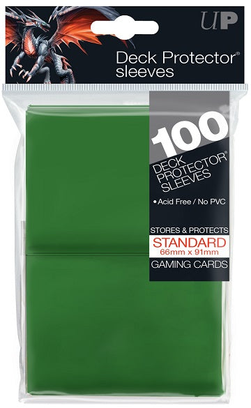 Ultra PRO - Gloss Sleeves: Green 100CT