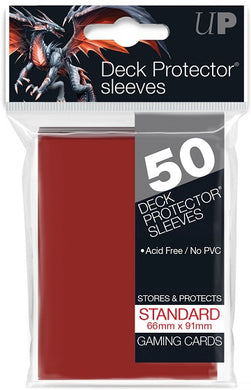 Ultra PRO - Gloss Sleeves: Red 50CT