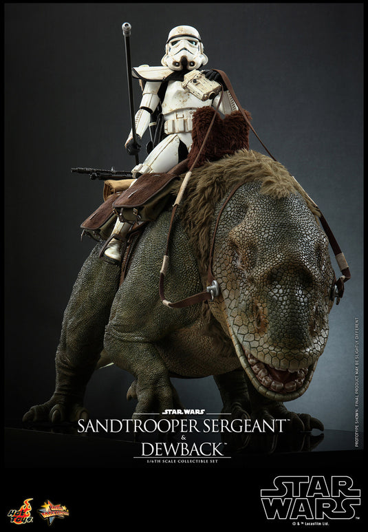 Hot Toys - Star Wars A New Hope - Sandtrooper Sergeant and Dewback