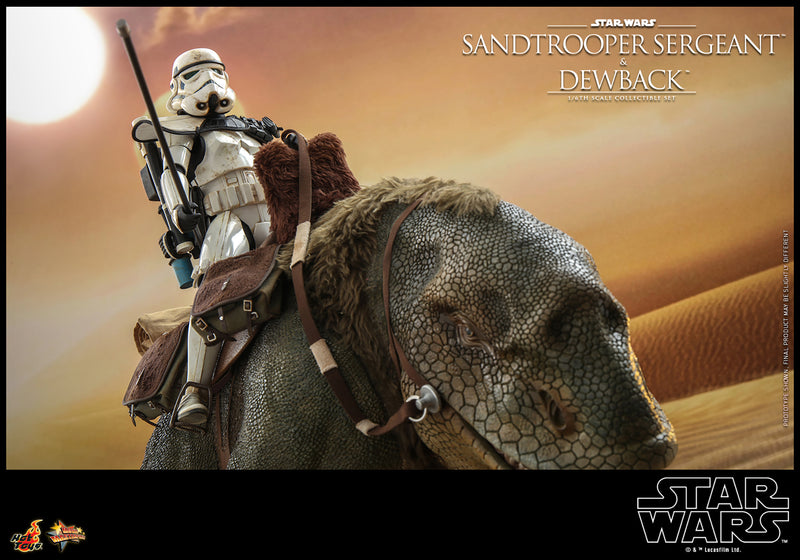 Load image into Gallery viewer, Hot Toys - Star Wars A New Hope - Sandtrooper Sergeant and Dewback
