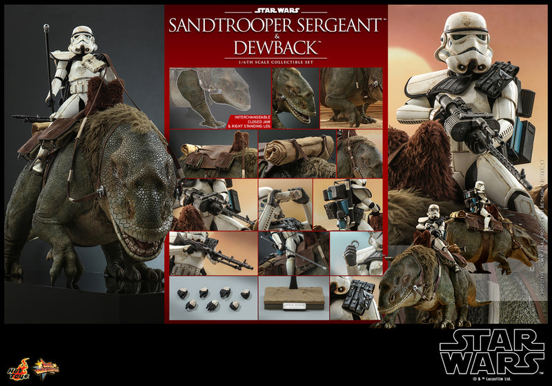 Load image into Gallery viewer, Hot Toys - Star Wars A New Hope - Sandtrooper Sergeant and Dewback
