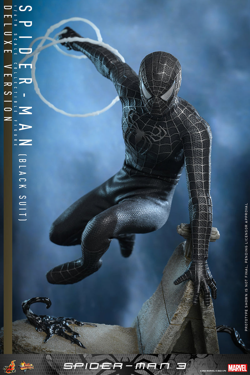 Load image into Gallery viewer, Hot Toys - Spider-Man 3: Spider-Man (Black Suit) (Deluxe Version)
