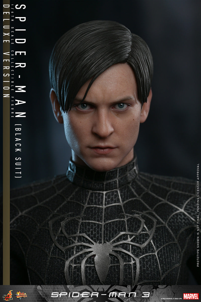 Load image into Gallery viewer, Hot Toys - Spider-Man 3: Spider-Man (Black Suit) (Deluxe Version)
