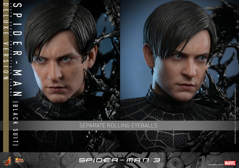 Load image into Gallery viewer, Hot Toys - Spider-Man 3: Spider-Man (Black Suit) (Deluxe Version)
