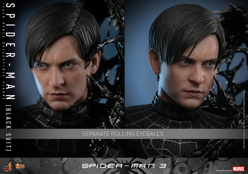 Load image into Gallery viewer, Hot Toys - Spider-Man 3: Spider-Man (Black Suit)
