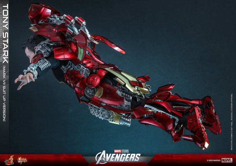 Load image into Gallery viewer, Hot Toys - The Avengers - Tony Stark (Mark VII Suit-Up Version)
