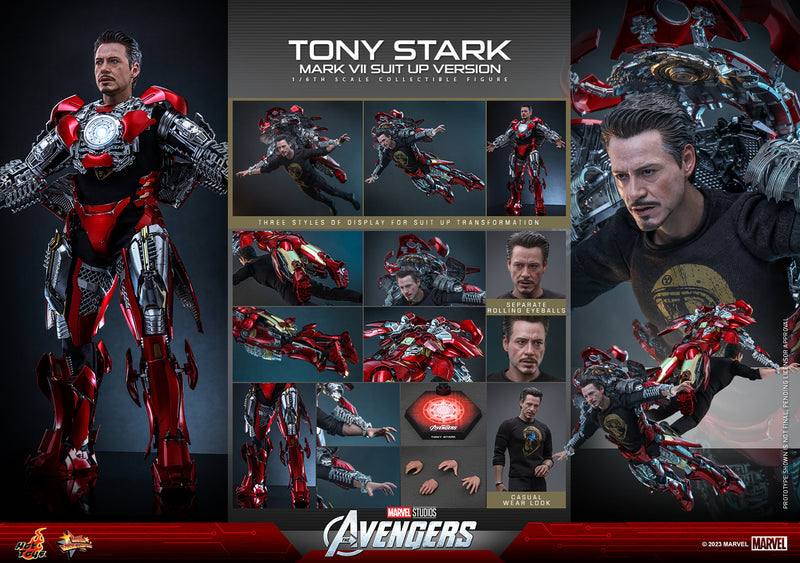 Load image into Gallery viewer, Hot Toys - The Avengers - Tony Stark (Mark VII Suit-Up Version)
