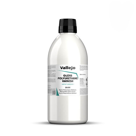 Vallejo - 28650 Gloss Polyurethane Varnish - Artist Varnish 500 ML