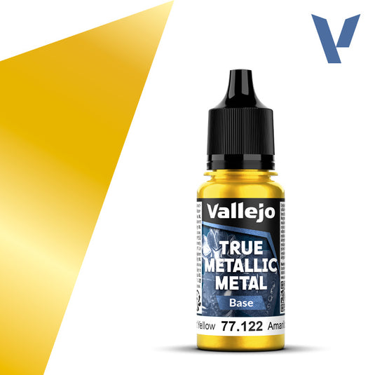 Vallejo - True Metallic Metal  Base - VAL77122 Radiant Yellow