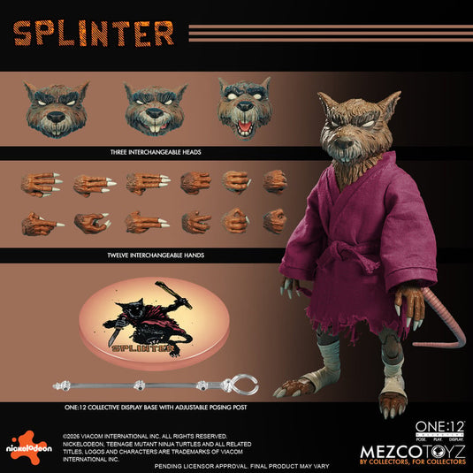 Mezco Toyz - One 12 Teenage Mutant Ninja Turtles - Splinter