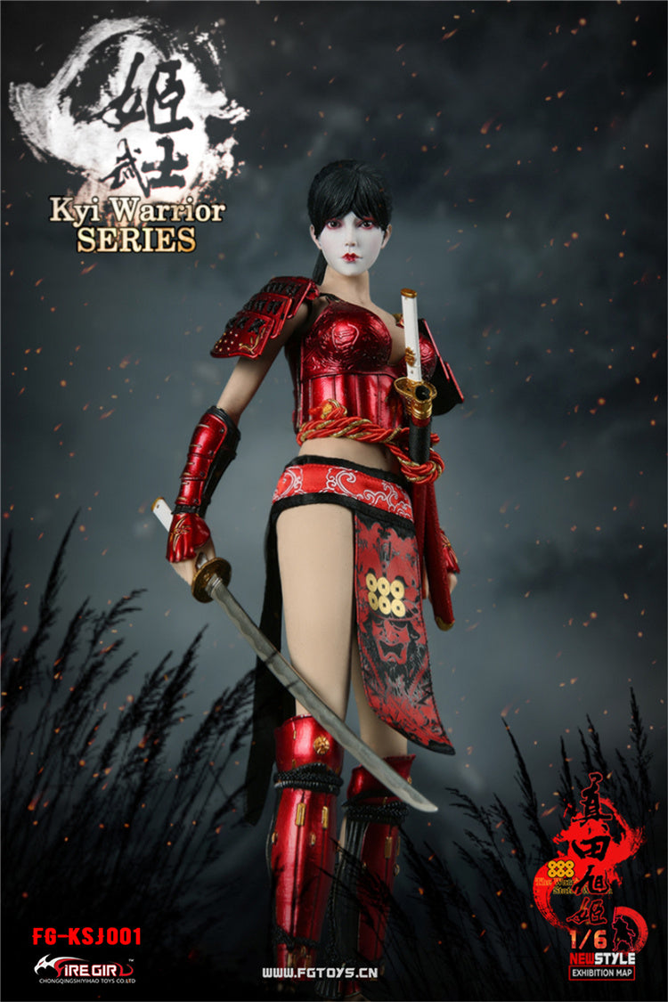 Load image into Gallery viewer, Fire Girl Toys - Warring States of Japanese Women: Warrior Suit Sanada Xu Kyi - Red
