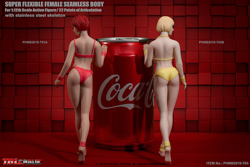 Load image into Gallery viewer, TBLeague - 1/12 Scale: Super-Flexible Female Seamless Pale Body T03A
