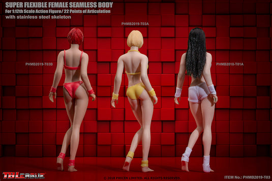 TBLeague - 1/12 Scale: Super-Flexible Female Seamless Pale Body T03A