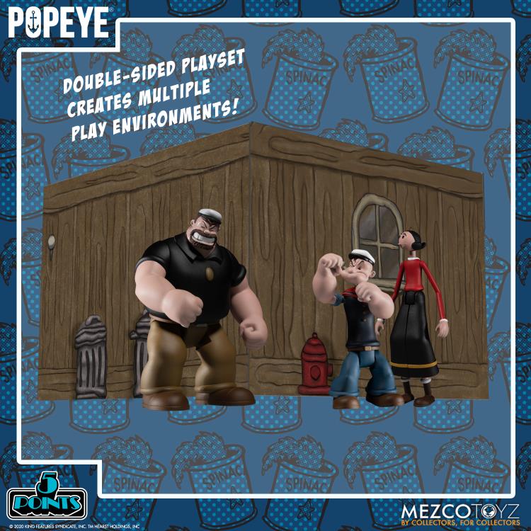 Load image into Gallery viewer, Mezco Toyz - Popeye Classic Comic Strip 5 Points Deluxe Boxed Set
