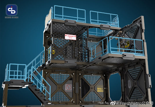 Fresh Retro: Scene in Box - SIB03 Fortifications Type A Diorama Building Set