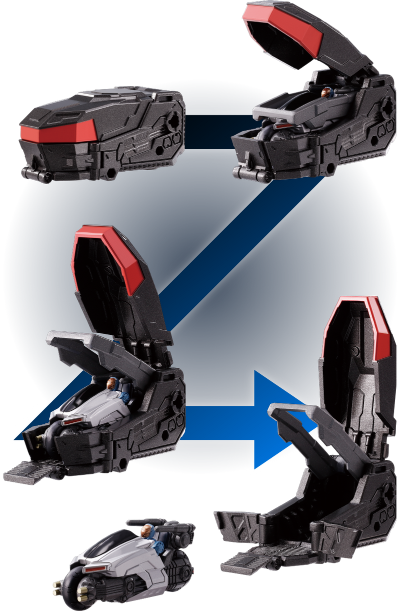 Load image into Gallery viewer, Diaclone Reboot - DA-90 Motocruiser &amp; Raidbullet Set
