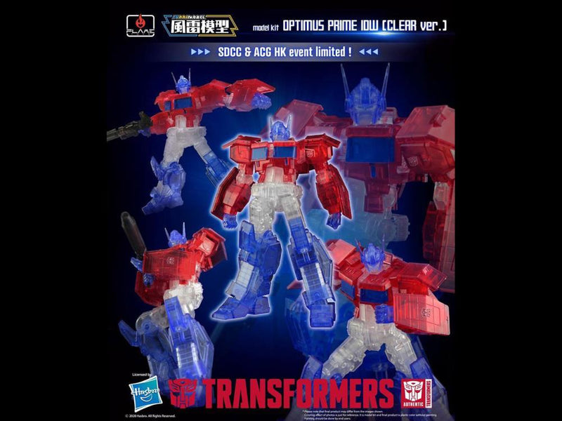 Load image into Gallery viewer, Flame Toys - Furai Model 03C: Optimus Prime IDW Version (Clear) SDCC 2020 Exclusive
