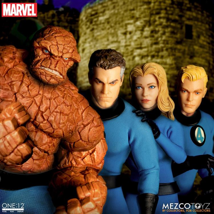 Load image into Gallery viewer, Mezco Toyz - One:12 Fantastic Four Deluxe Steel Box Set
