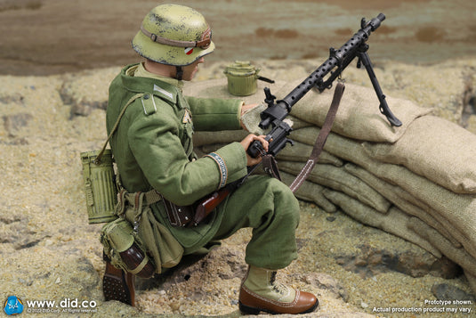 DID - 1/6 WWII German Africa Corps WH MG34 Gunner - Bialas