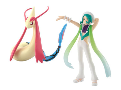 Bandai - Pokemon Scale World - Hoenn Region Figure: Wallace and Milotic Set