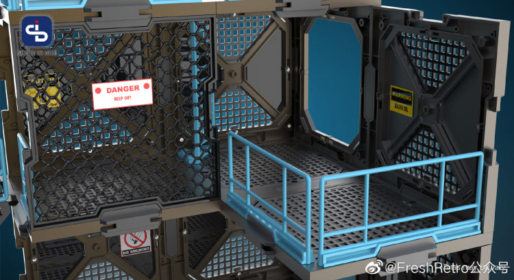 Load image into Gallery viewer, Fresh Retro: Scene in Box - SIB03 Fortifications Type A Diorama Building Set
