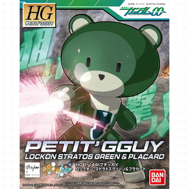High Grade Build Fighters 1/144 Petit'Gguy - Lockon Stratos Green & Placard
