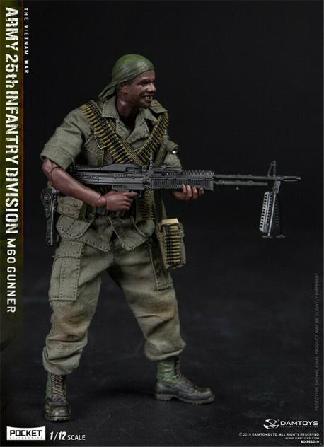 Load image into Gallery viewer, DAM Toys - 1/12 Pocket Elite Series: 25th Infantry Division M60 Gunner
