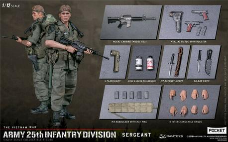 Load image into Gallery viewer, DAM Toys - 1/12 Pocket Elite Series: 25th Infantry Division Private Sergeant
