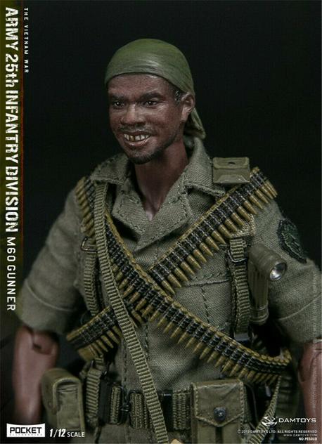 Load image into Gallery viewer, DAM Toys - 1/12 Pocket Elite Series: 25th Infantry Division M60 Gunner
