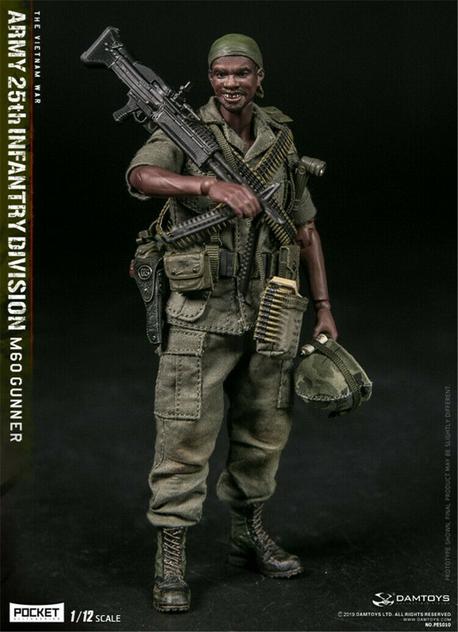 Load image into Gallery viewer, DAM Toys - 1/12 Pocket Elite Series: 25th Infantry Division M60 Gunner
